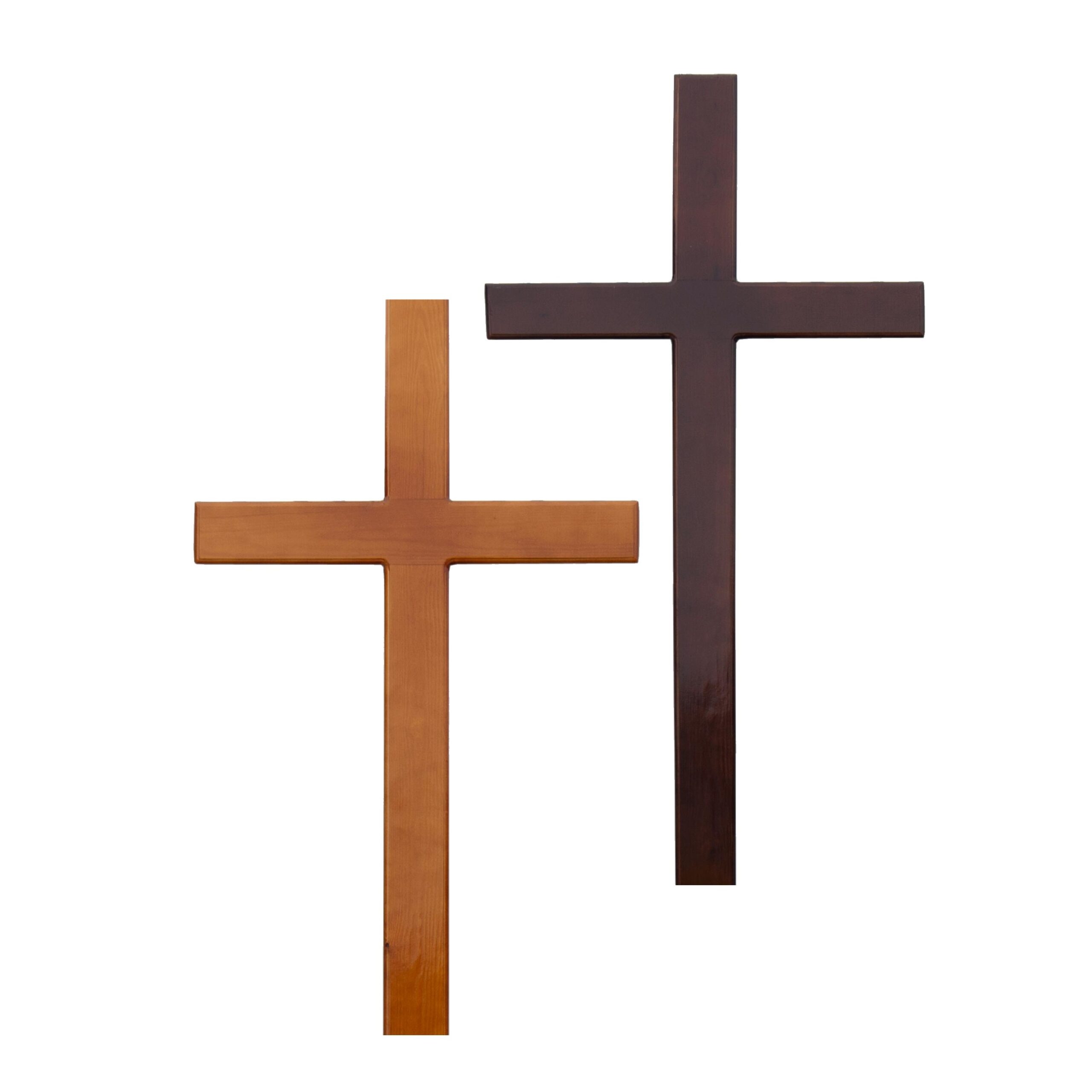 Крест на могилу сосновый Католический КДС-02