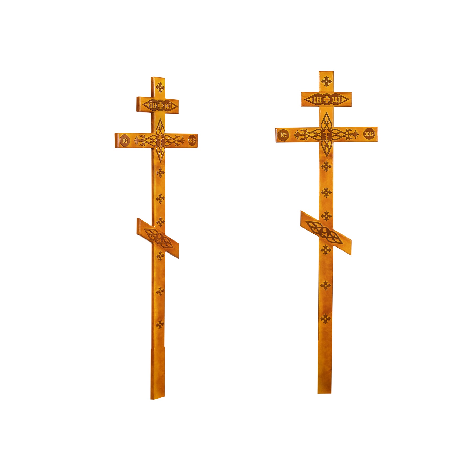 Крест сосновый прямой с Декором КДС-05